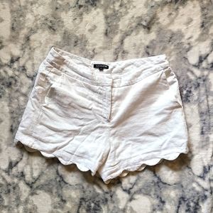 White Linen Shorts